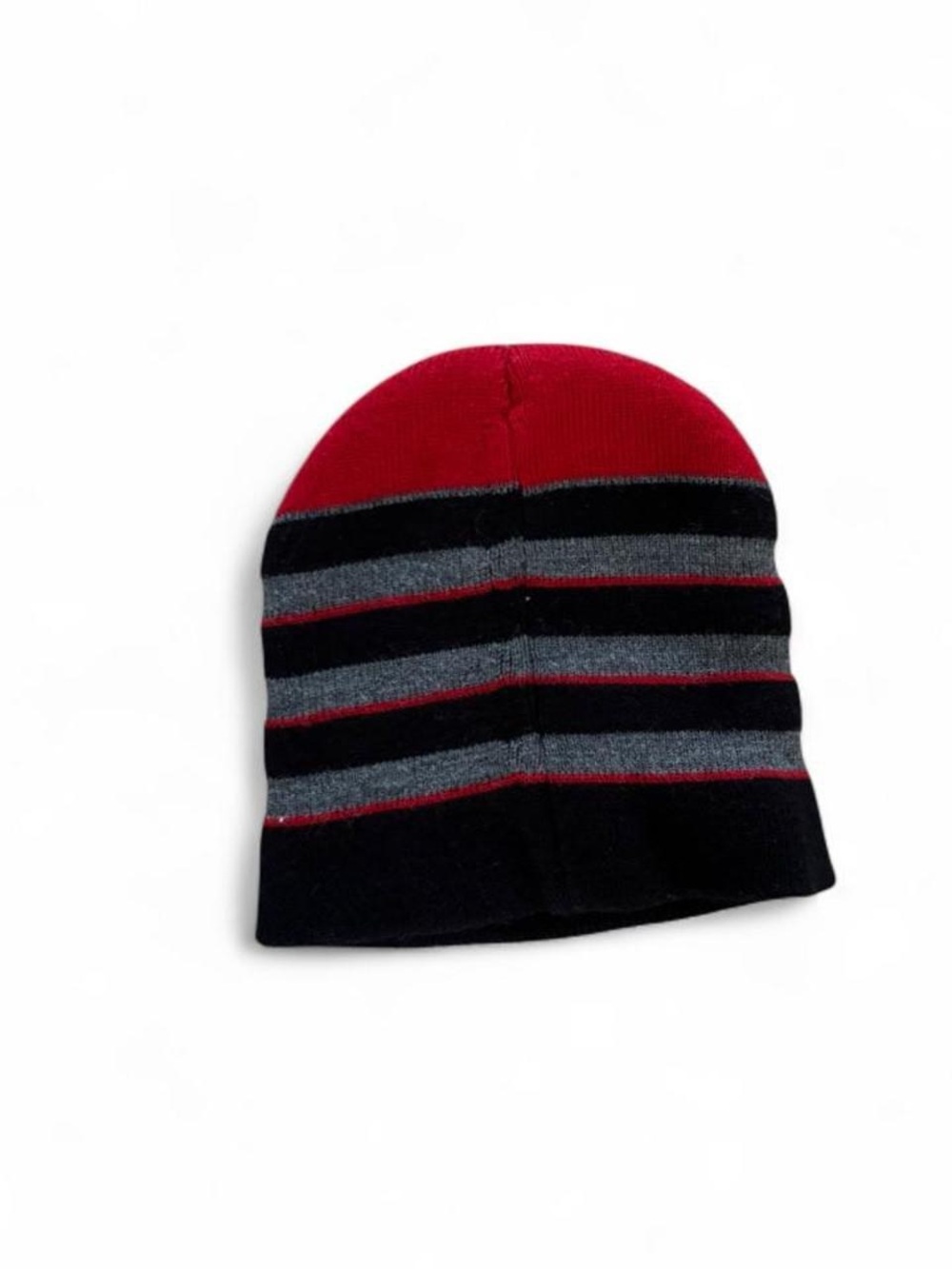 ✨ Y2K boys 2000s
Skater Grunge Black, Gray, and Red Horizontal Striped Beanie✨